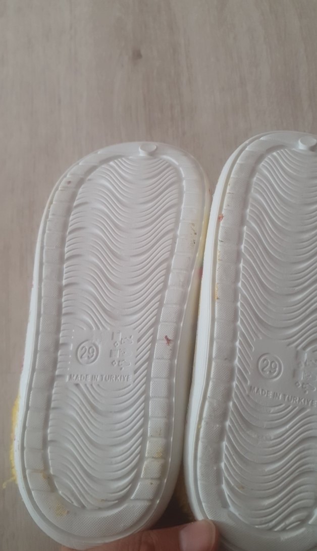 Sarı Desenli Kız Çocuk Terliği - Görsel 5