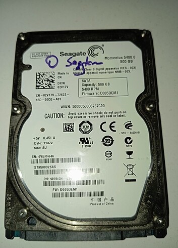 500 GB hdd