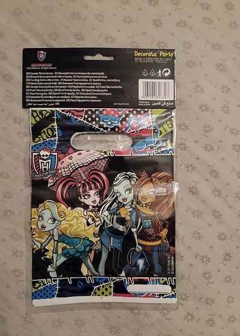 Monster High Parti Poşeti 6'lı 17x22 cm - Görsel 2