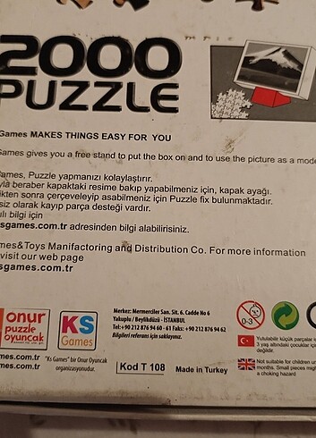 Beden Zodiac 2000 Parça Puzzle KS Games