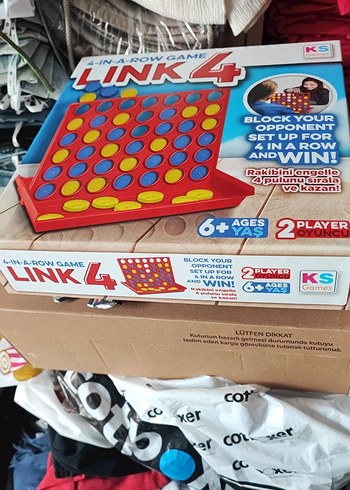 Renkli Link 4 4'lü Bağlantı Oyunu