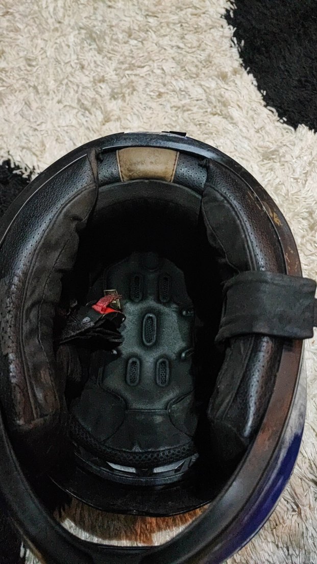 Parlak Lacivert Biker Motosiklet Kaskı m beden - Görsel 4