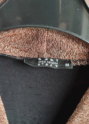 Kahverengi V Yakalı Drapeli Kadın Bluz - Görsel 2