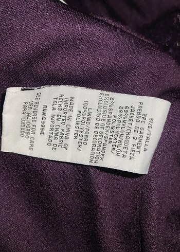 Mor Düğmeli Uzun Kollu Kız Bolero - Görsel 3