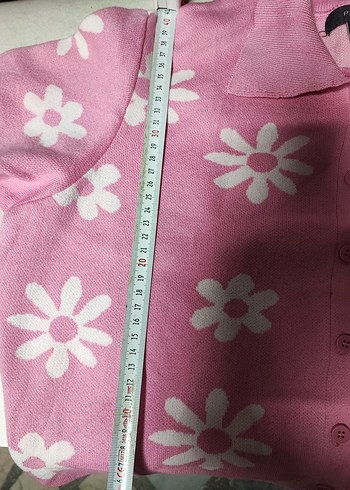 Pembe Düğmeli Hamile Hırka - Görsel 2