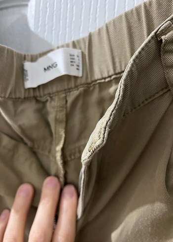 Mango kadın yeşil pantolon - Görsel 3