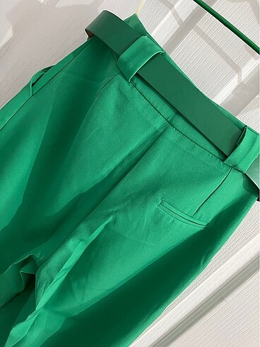 Diğer Yeşil kadın kumaş pantolon