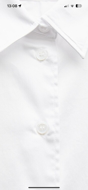 xs Beden beyaz Renk Zara beyaz gömlek