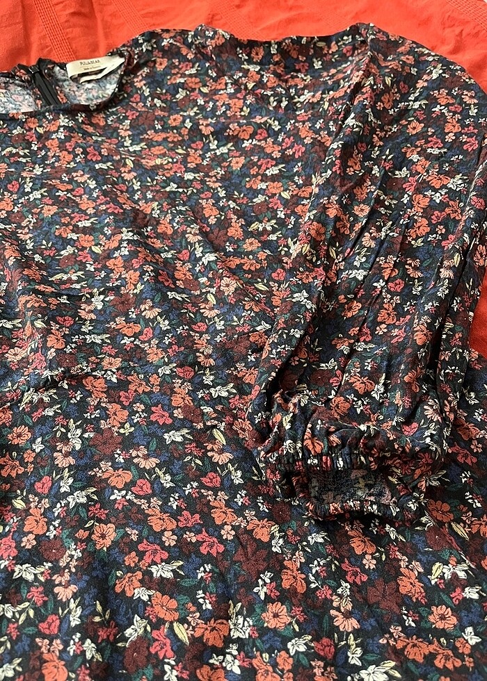 Çiçekli uzun elbise - Görsel 3