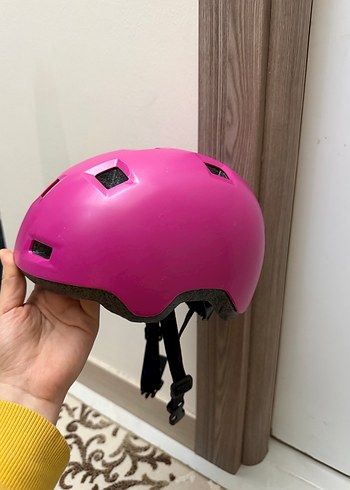 Oxelo pembe kız çocuk kask - Görsel 2