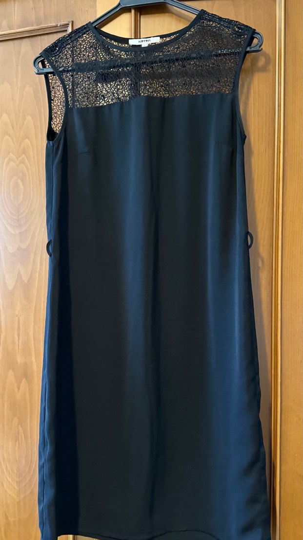 Parlak Mavi Kısa Kollu Midi Elbise - Görsel 3