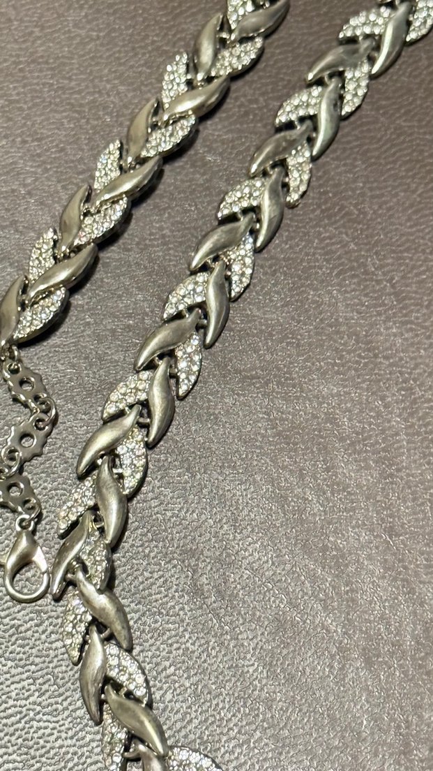 Uzun Zincirli Yılan Desenli Kadın Kolye - Görsel 2