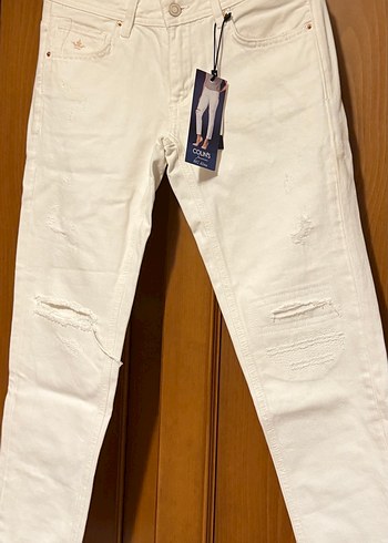 Beyaz Kadın Denim Jean, Normal Boy, Regular Fit