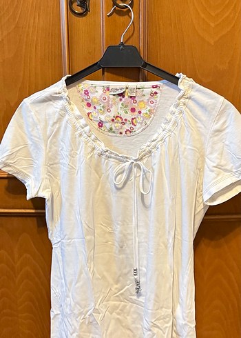 Dantel Detaylı Siyah Beyaz Çizgili Triko - Görsel 5