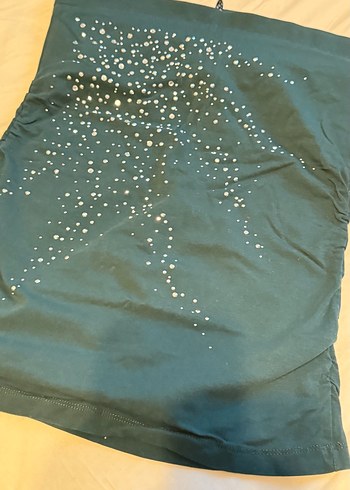 Dantel Detaylı Siyah Beyaz Çizgili Triko - Görsel 4