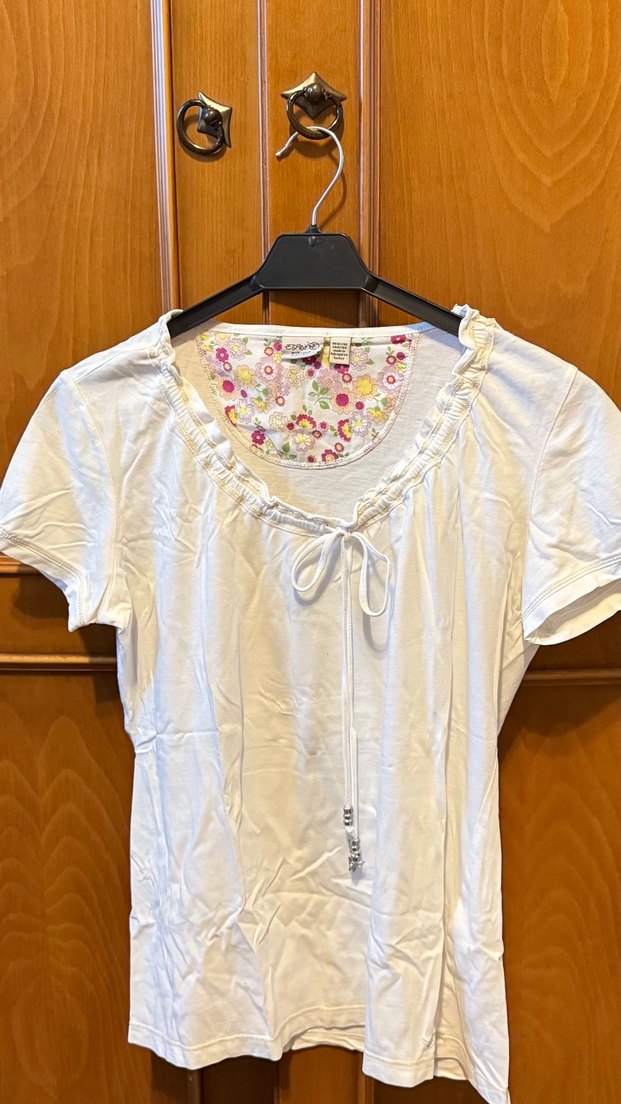 Dantel Detaylı Siyah Beyaz Çizgili Triko - Görsel 5