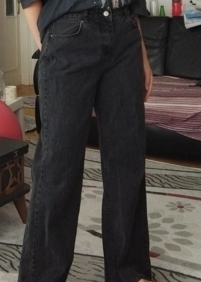 Yüksek bel bol pantolon - Görsel 2