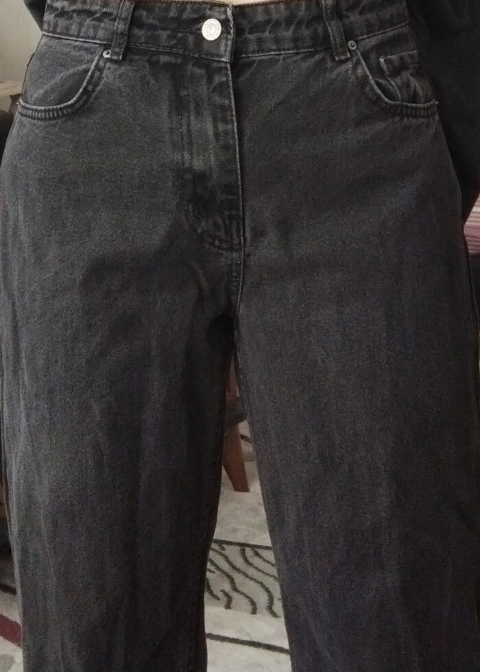 Yüksek bel bol pantolon - Görsel 4