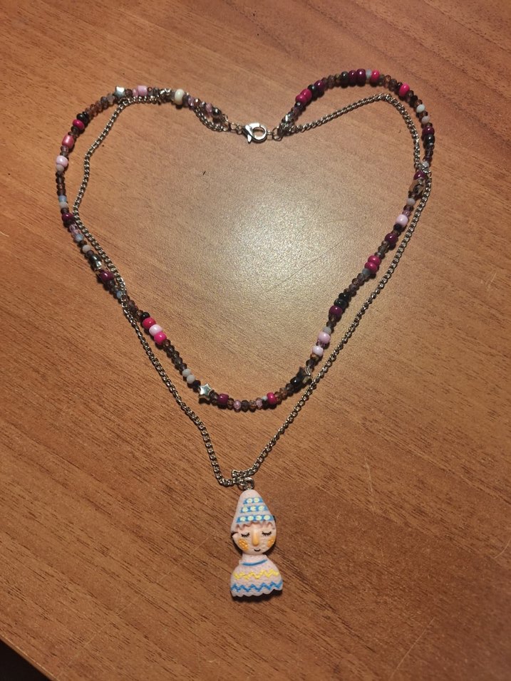 Renkli Boncuklu Uzun Bohem Kadın Kolye - Görsel 3