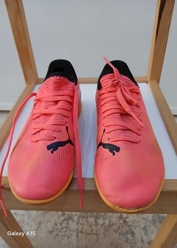 Puma Pembe cocuk Futbol Ayakkabısı Velcro Bağcıklı