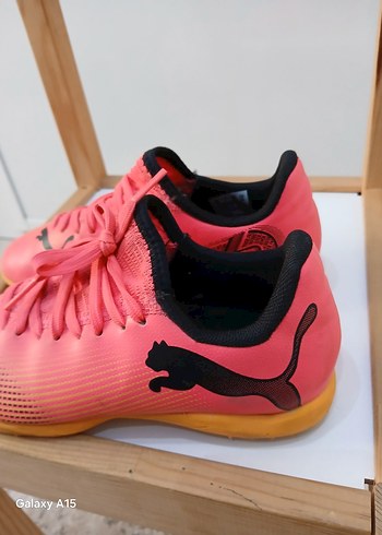 32 Beden pembe Renk Pembe cocuk Futbol Ayakkabısı Velcro Bağcıklı