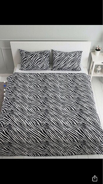 Lc Waikiki Home Lcw home çift kişilik nevresim seti zebra
