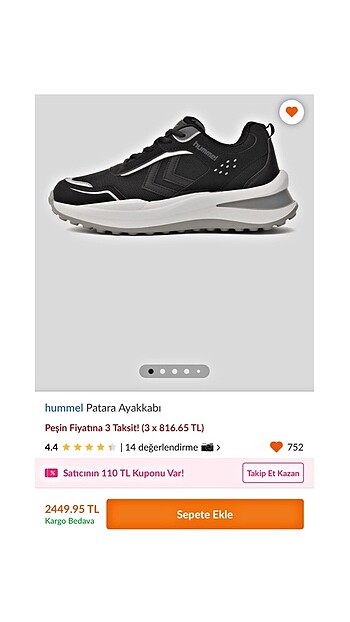 Hummel patara kadın spor ayakkabı siyah