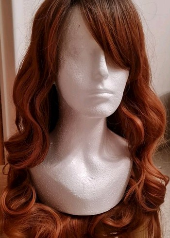 Bakır  Dalgalı Peruk Saç Aksesuar - Görsel 6