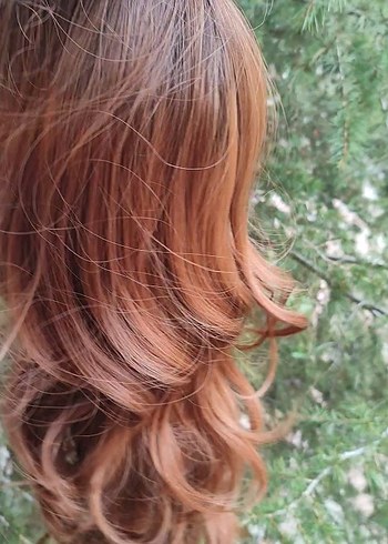 Bakır  Dalgalı Peruk Saç Aksesuar - Görsel 8