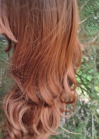 Bakır  Dalgalı Peruk Saç Aksesuar - Görsel 14