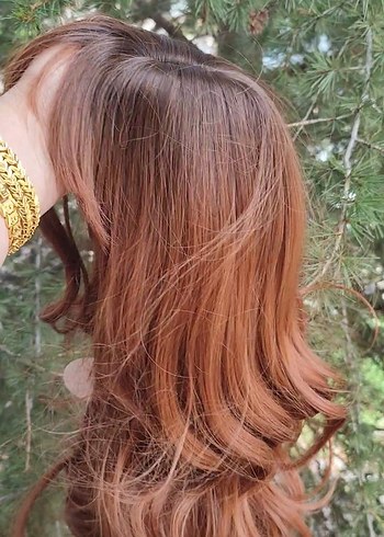 Bakır  Dalgalı Peruk Saç Aksesuar - Görsel 11