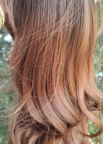 Bakır  Dalgalı Peruk Saç Aksesuar - Görsel 15