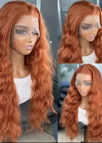 Bakır Her yöne Ayrılabilen Tül Peruk - Görsel 8