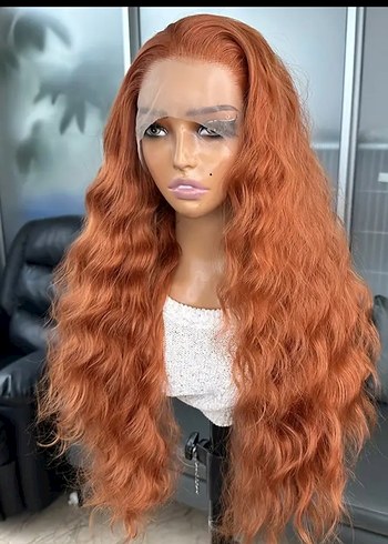 Bakır Her yöne Ayrılabilen Tül Peruk - Görsel 2