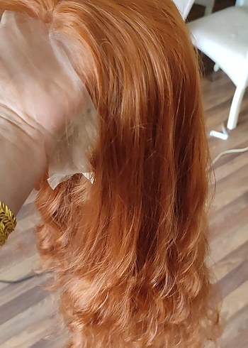 Bakır Her yöne Ayrılabilen Tül Peruk - Görsel 9