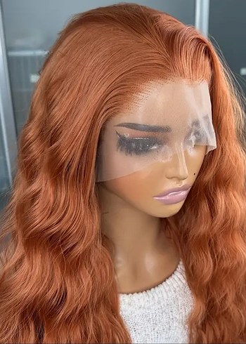 Bakır Her yöne Ayrılabilen Tül Peruk - Görsel 3