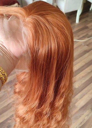 Bakır Her yöne Ayrılabilen Tül Peruk - Görsel 14