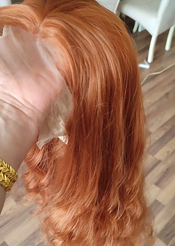 Bakır Her yöne Ayrılabilen Tül Peruk - Görsel 11