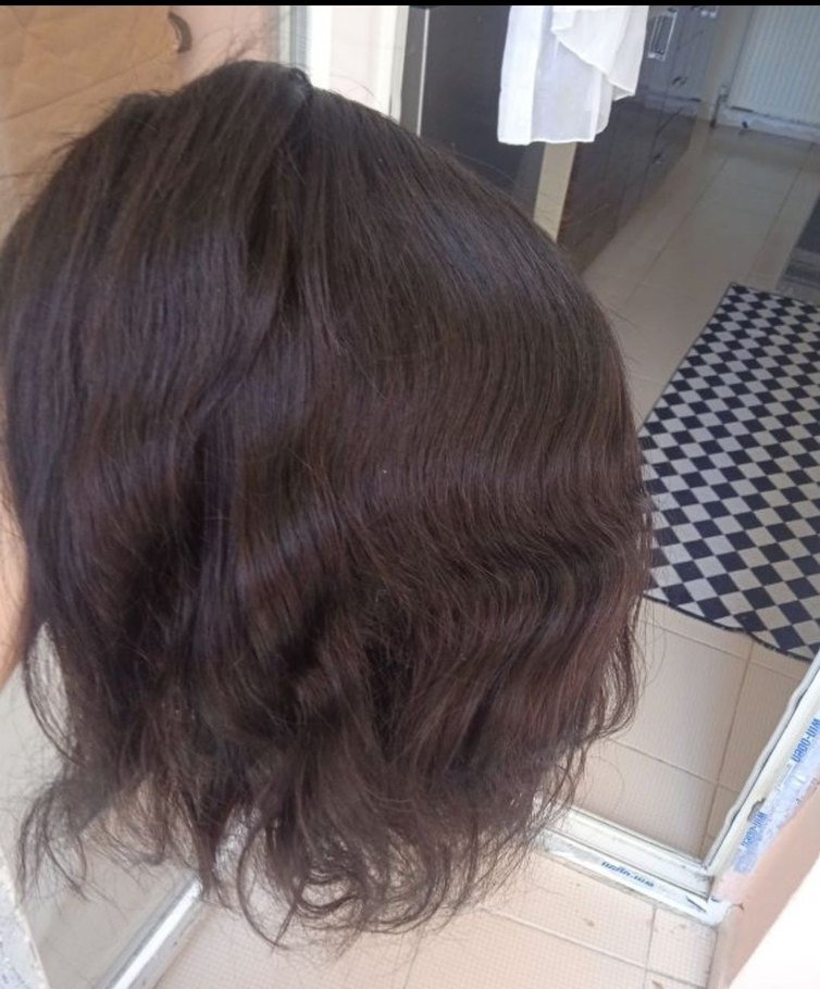 Gerçek Saç Tül Peruk - Görsel 5