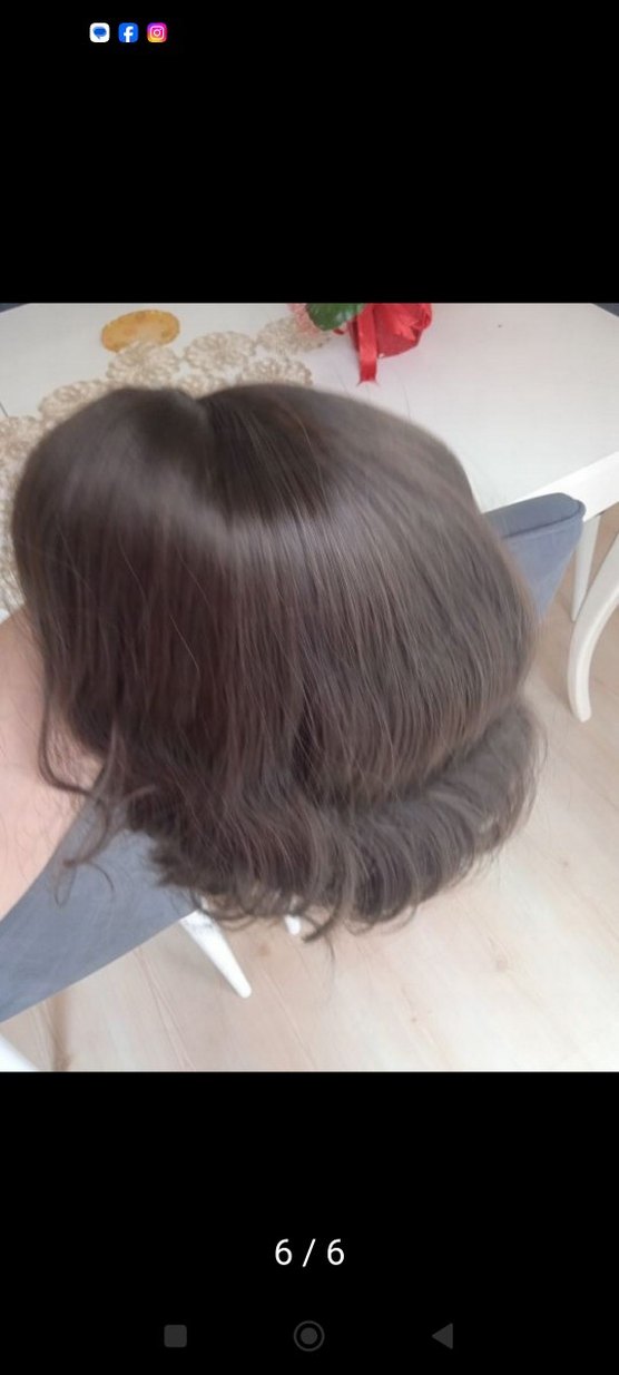 Gerçek Saç Tül Peruk - Görsel 3