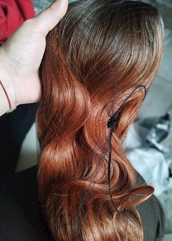 Kahverengi  Bakır  Bohem Kadın Peruk - Görsel 7