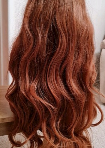 Kahverengi  Bakır  Bohem Kadın Peruk - Görsel 12