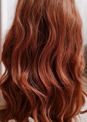 Kahverengi  Bakır  Bohem Kadın Peruk - Görsel 11