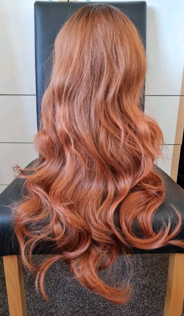 Kahverengi  Bakır  Bohem Kadın Peruk - Görsel 5