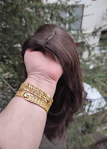 Bohem Tarz Kahverengi İpeksi Saç Aksesuarı - Görsel 2