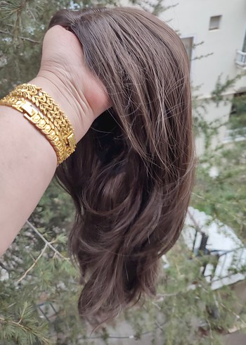 Bohem Tarz Kahverengi İpeksi Saç Aksesuarı - Görsel 4