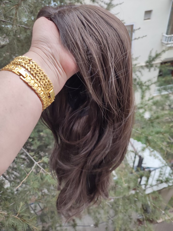 Bohem Tarz Kahverengi İpeksi Saç Aksesuarı - Görsel 4