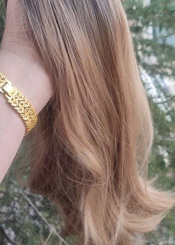 Kahverengi Röfleli Peruk - Görsel 2