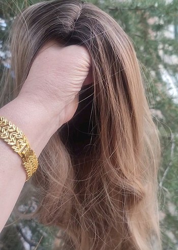 Kahverengi Röfleli Peruk - Görsel 3