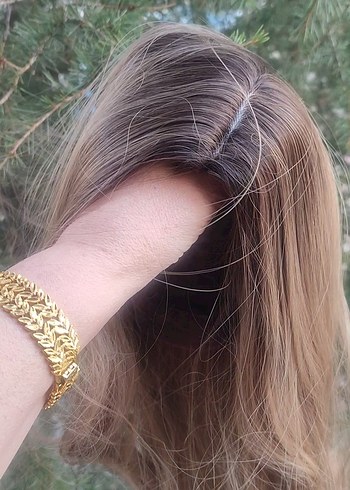 Kahverengi Röfleli Peruk - Görsel 10